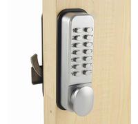 ShouSiFang Cerradura de puerta corredera digital con código fácil, Sin claves(plata)