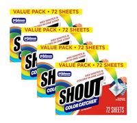 Shout Color Catcher - Hojas de trampa para colorantes 317392, 4 Pack (288 Count), 1