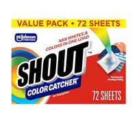 Shout Color Catcher Sheets for Laundry, Maintains Clothes Original Colors, 72 Count