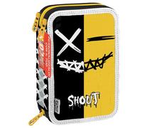 Shout Estuche para niño o niña de escuela primaria, Xman, Estuche Zipper 44 piezas