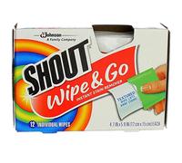 Shout Wipe & Go Immediata smacchiatore Salviettine 12 bis (Confezione da 2)