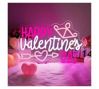 SHOUXI Decoración Lámparas Día De San Valentín Letrero De Neón Amor Cupido Atmósfera Floristería Dormitorio Sala De Estar Decoración De Pared Romántico Para Mujeres 16.59x11.02inch