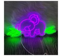 SHOUXI Decoración Lámparas Letrero De Neón Con Forma De Oso Koala Bonitos Animales Luz LED Para Dormitorio Vacaciones Fiesta Infantil Sala De Juegos Decoración De Pared 50cmx25cm(G)
