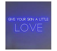 SHOUXI Decoración Lámparas Letrero De Neón Dale Un Poco Amor A Tu Piel, Cosméticos Para La Piel, Decoración Salón Belleza Bare Skin(Segundo,60x19cm)
