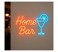 SHOUXI Decoración Lámparas Letrero De Neón Para Bar En Casa, Brillo Ajustable Para Bar Privado En La Sala De Estar, Cóctel En Casa, Decoración De Salones Para Hombres, 43cm