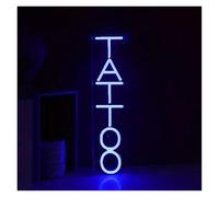SHOUXI Decoración Lámparas Letrero De Neón Tattoo Con Luz Regulable Para Salón De Tatuajes, Estudio, Cuevas Masculinas, Sala De Estar, Dormitorio, Tienda, Decoración 40cmx10cm(Segundo)