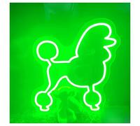 SHOUXI Decoración Lámparas Luces De Neón Para Perros Para La Habitación, Decoración De Tienda De Mascotas, Fiesta De Cumpleaños De Dormitorio Infantil 36X38cm(UN)