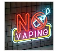 SHOUXI Decoración Lámparas No Vaping Letrero De Neón No Fumar Luz LED Regulable Para Tienda Pub Sala De Juegos Bar Fiesta Hotel Negocios Decoración De Arte De Pared 40cmx29cm