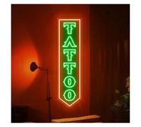 SHOUXI Decoración Lámparas Tattoo Letrero De Neón Con Letras Luz Regulable Para Estudio, Tiendas, Salón, Tienda, Dormitorio, Lámpara Iluminada De Negocios, Decoración 58cm(Style 6)