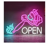 SHOUXI Decoración Lámparas Tattoo Letrero De Neón Luces Regulables USB Para Salón Perforación Tienda Decoración Negocios Letreros LED Pared 15.75x11.06in/40x28.1cm