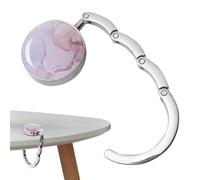 Shouxiut Gancho plegable para bolso, soporte plegable para mesa, ganchos portátiles para bolsos, colgador resistente para escritorio de hogar y restaurante fuera del hielo