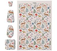 Shouxiut Hojas de transferencia de arcilla, calcomanías de arcilla de cerámica de flores coloridas hechas a mano, papel de transferencia soluble en agua, rústico, para joyas, cerámica, porcelana