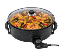 Shov Sartén Eléctrica Para Pizza Ø36 cm 1500 W Antiadherente Con Tapa De Vidrio
