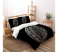 SHOVERKD Señor Misterioso Anillo Glifos Juego De Funda Nórdica Impresión 3D Microfibra Antialérgica con Cremallera Oculta para Niños Y Adultos Ajuste Double（200x200cm）