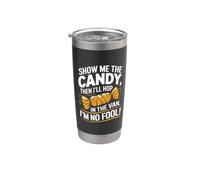 Show Me The Candy - Divertido disfraz de Halloween para adultos Vaso térmico de acero inoxidable de doble pared