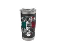 Show Me The Gabagool - Satirical Italian Slang with Hands Vaso térmico de acero inoxidable de doble pared