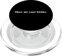 Show me Your b00ks X Libros Libro ratón de Biblioteca Amante del Libro PopSockets PopGrip para MagSafe