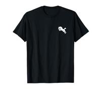 Show Saltando Minimalista Caballo Blanco y Negro Camiseta