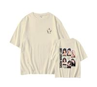 Show What I Am Camiseta worldtour Camisa Estampada Álbum Algodón Cuello Redondo Manga Corta(B Beige,S)