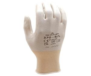SHOWA 370, Revestimiento de Nitrilo, Uso general, Blanco/gris, 7/M