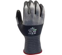SHOWA 381, Revestimiento de Nitrilo microporoso, Uso general, gris con palma negro, 10/XXL