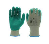 SHOWA 383, Mechanical and Industrial Protective Gloves, Nitrile Palm Coating, Biodegradable, Green, 12 Pairs, Size Small