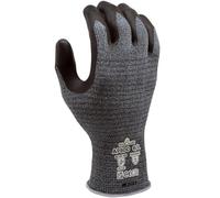 SHOWA AP800, Antistactic Industrial Protective Gloves, Nitrile Palm Coating, Touch Screen Compatible, Grey, 12 Pairs, Size Small