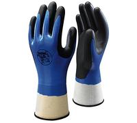 Showa - Gants mousse nitrile avec anti-dérapant SHOWA 377 - travail en milieu mouillé et huileux - 6/S