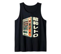 Showa Retro Japón Bebida Máquina Nostalgia Recuerdo Japonés Camiseta sin Mangas