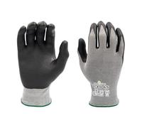 SHOWA XC810, Mechanical and Industrial Protective Gloves, Nitrile Palm Coating, Cut level D, Touch Screen Compatible, Grey, 12 Pairs, Size X-large