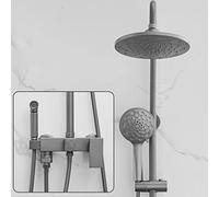 Shower Amateur Set Rain Shower Grey Shower Set Brass Hot Water and Cold Water Multifunction Shower System with Faucet, b