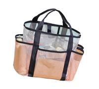 Shower Bag Double-Layers Beach Toiletry Swimming Storage Bathroom Organizers with Handle Bath Organizers Beach Caddy Travel Toiletry Swimming Storage