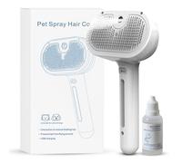 Shower Brush +Bathing solution, Shower Brush for Dogs, 3 in 1 Rechargeable Chewie Steam Brush for Dogs, for Tangle-Free Grooming (2PCS)