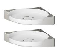 Shower Caddy Corner 2PCS Corner Shower Shelf 360° Rotating Organizadores de Baño Ducha Autoadhesivo Organizador de Ducha de Gran Capacidad para Baño Cocina