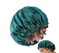 Shower Cap for Women,2-Layer Waterproof Elastic Shower Bonnet | Reusable Hair Protector - for Long Braids Spa Home Women Ladies Friends Colleagues