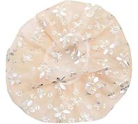 shower cap， Pack of 2 Bath Cap for Women Waterproof Adults Adjustable Shower Cap E03