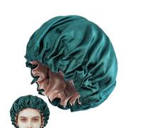 Shower Cap Women - 2-Layer Waterproof Hair Bonnet for Bathing | Elastic Reusable Hairs Protector for Long Braids Spa Home Travel, Ideal for Ladies Friends Colleagues Hair Care Protection