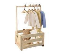 Shower Crate - 12,99 x 9,06 x 20,28 in Shower Crate with 5 Pieces Hangers | Guardería Storage Basket Organizer for Home Gender Reveal Birthday Party Living Room Family Gathering Celebration