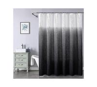 Shower Curtain, Black and White Shower Curtain, Shower Curtains for Bathroom, Waterproof Shower Curtains with 12 Hooks 72 x 72 Inches