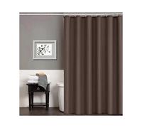 Shower Curtain Overlength Bath Curtain Anti-mould for Shower and Bathtub Textile Curtains Antibacterial Waterproof Black Extra Wide 200x180cm