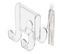 Shower Door Hooks - Over Glass Door Hook - Transparente colgante Bath Towel Holder | Double Sided Design Storage Tool- Colgador de | Storage Tool For Vestie, Towel, Washcloth, Clothes