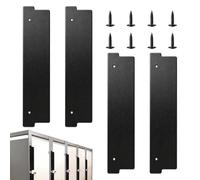 Shower Door Seal Strip -4 Pieces Restroom Partition Sealing Filler, Public Bathroom Privacy Strip | For Dormitory Home Apartment Public Office Hotel