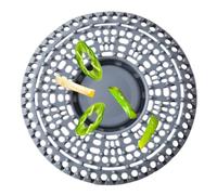 Shower Drain Hair Catcher, Hair Drain Catcher, Drain Protector Hair Catcher, Anti-Clog Hair Stopper with Easy-Clean Design, 5.51x5.51 Inches, Bathroom Sink Shower Kitchen, White and Gray