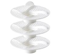 Shower Drenaje Hair Catcher - Juego de filtros de pelo de 3 piezas, Shower Drenin Strainer for Home Living Bathroom Tub Laundry Garage Apartment Sink Water Flow Debris Blocker Drenins Protection Kit