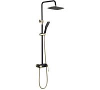 Shower Faucet Antique Shower System Ceramic Valve Bath Shower Mixer Taps/Brass/Single Handle Two Holes Shower Faucet Mixer Set,A