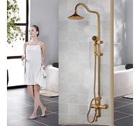 Shower Faucets Bathroom Shower Set Bath Rain Shower Wall Mounted Hand Held Brass Shower Head