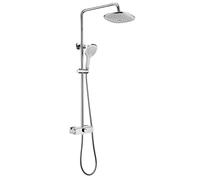 Shower Faucets Sets Complete for Bathroom, Wall Mounted Shower System with Rain Shower Head and Handheld Shower,Chrome