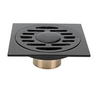 Shower Floor Drain Cover | Odor Control & Unwanted Critter Guard Self Closing Design | Efficient Drainage for Bathroom/Kitchen/Laundry Room | Stainless Steel, Matte Black,
