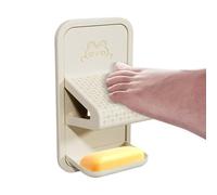 Shower Foot Rest - 21.5x11x9.2 cm PP No Drill Wall Mount Step Tray Design, Shaving Stool | Bathroom Safety Aid Ideal Tile Marble Glass RV Home Kids Elderly Adults Hotel Use