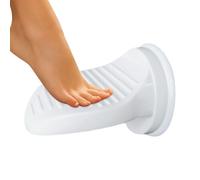 Shower Foot Rest - PP, Bathroom Pedal, Non-Slip Pedal | Wall-Mounted Design, Bathroom Accessories For Tiles, Glass, Bathtub, Toilet, Adults, Elderly, Travel, Dorm, Pedicure